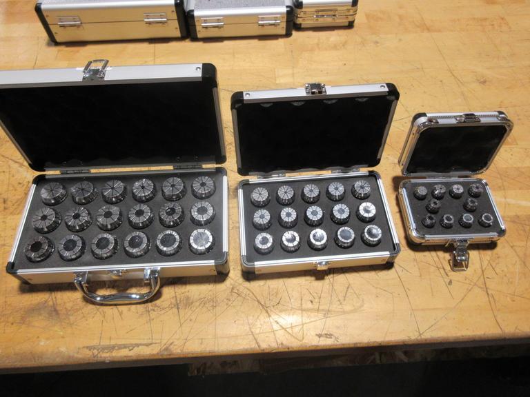 Haas ER16(10),  ER25(15), ER32(18) Complete Collet Sets In Case - BRAND NEW! 04-0718, 04-0719, 04-0720- Auction Item