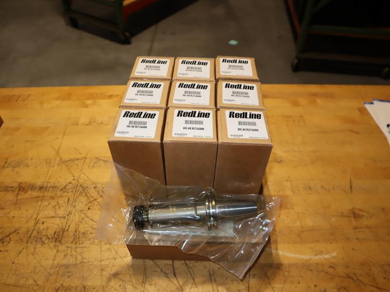 Redline RC4ER25600 CAT40 ER25 Collet Chuck Tool Holders NEW IN BOX (10)- Auction Item