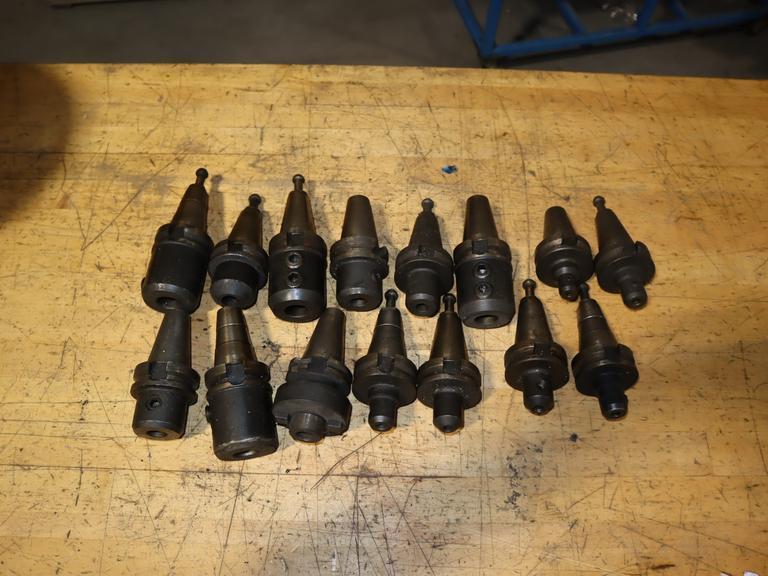 Assorted BT40 Toolholders - Mainly Endmill Holders (15)- Auction Item