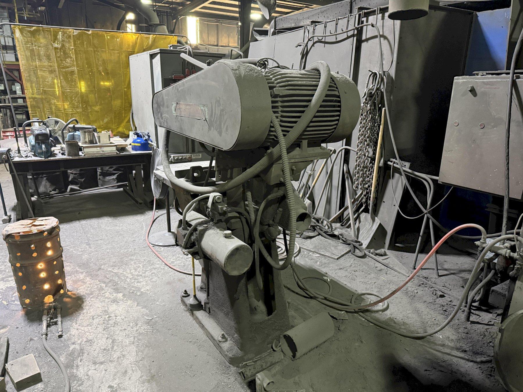 Tabor cut off saw with 25hp motor and power hydrailic assist