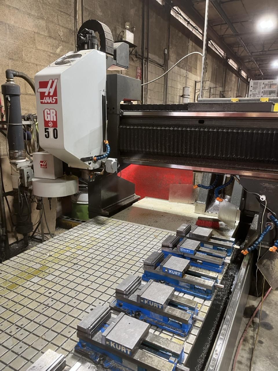 Haas GR-510 CNC Gantry Router, 2013 – 4′ x 10′ Table, Coolant System, Automatic Tool Changer