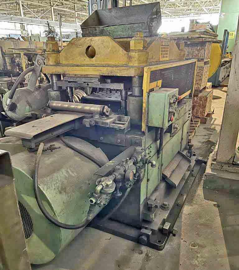 150–TON TISHKEN PRE-PUNCH AND NOTCH PRESS. STOCK # 1007025