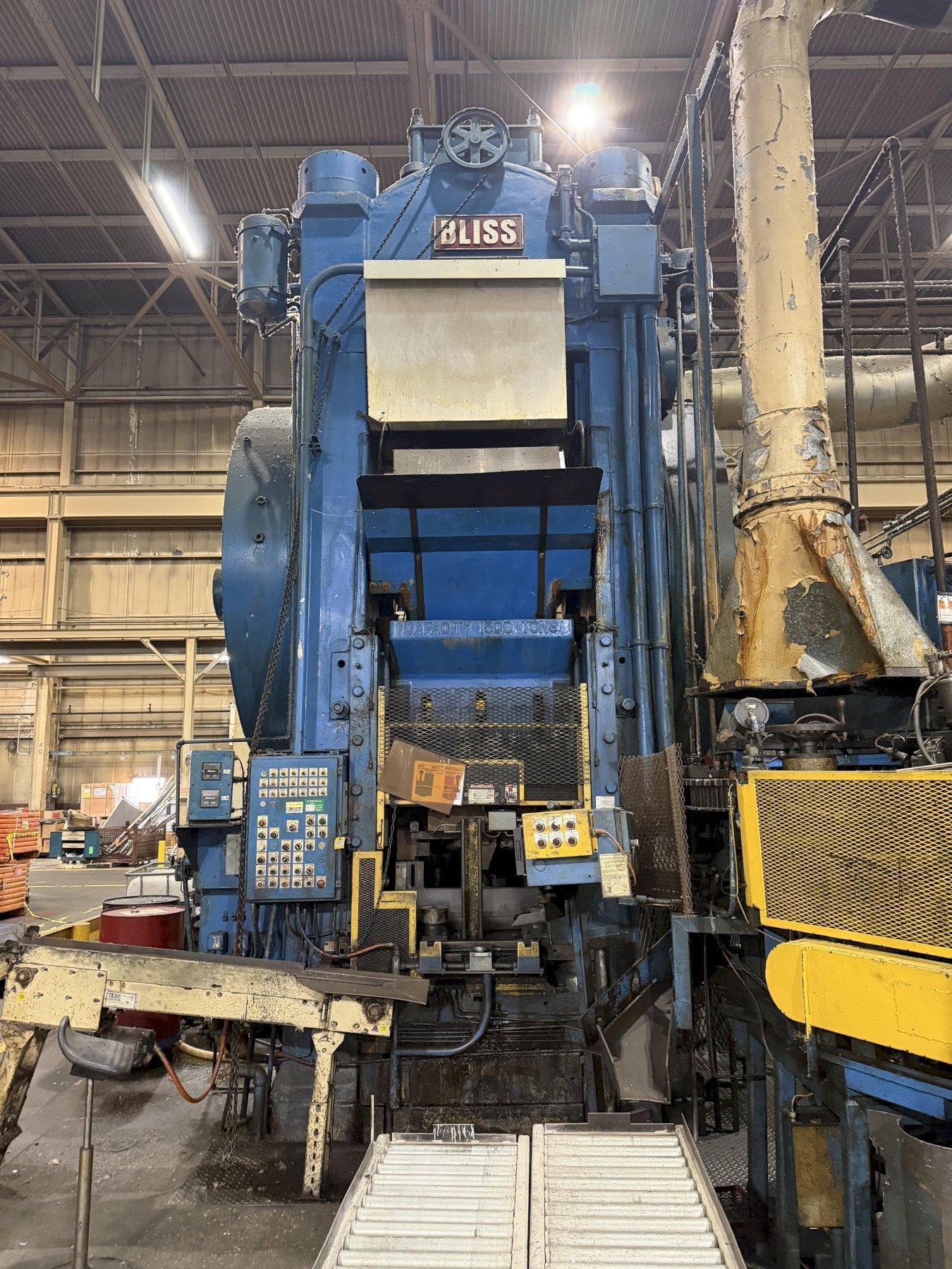 1500 TON BLISS #29 KNUCKLE JOINT PRESS WITH 15