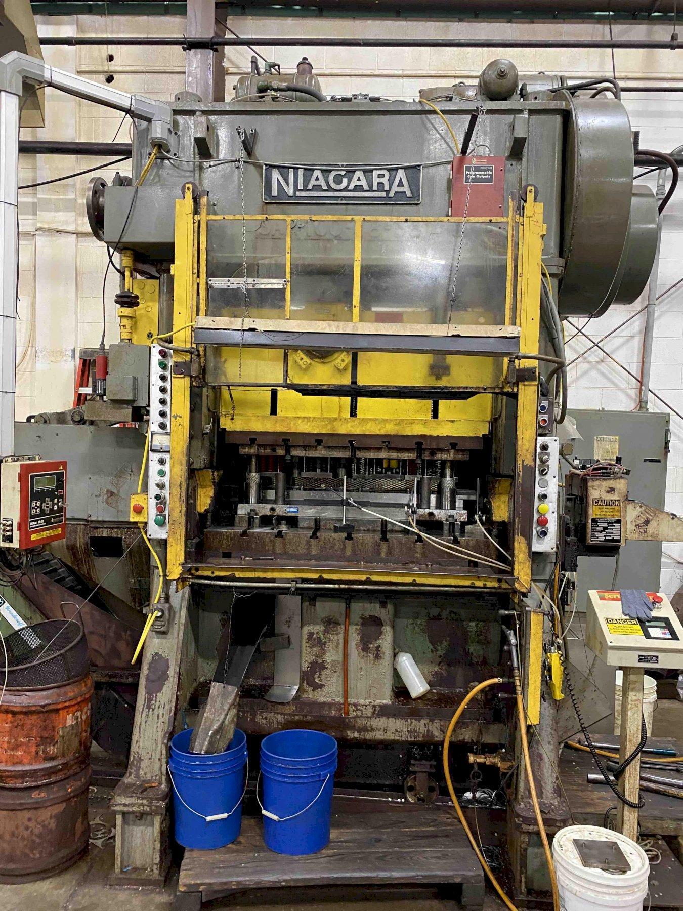 100 Ton Niagara SA2-100-48-36 Straight Side Press, 4