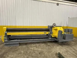 10' X 1/4" BERTSCH MODEL #7A INITIAL PINCH 3 ROLL MECHANICAL PLATE BENDING ROLL