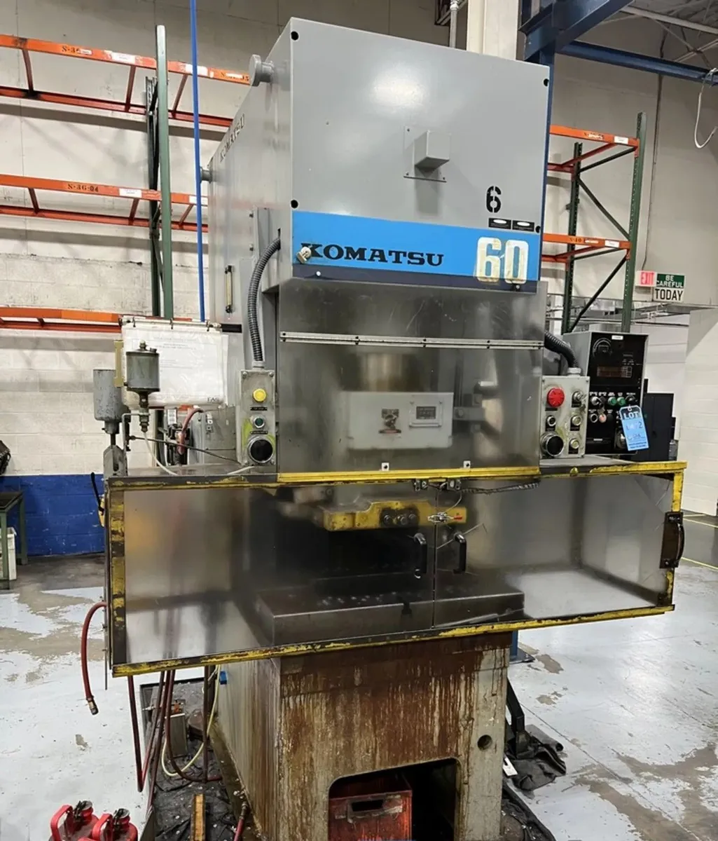 66 TON KOMATSU MODEL OBS 60-3 OPEN BACK GAP FRAME PRESS