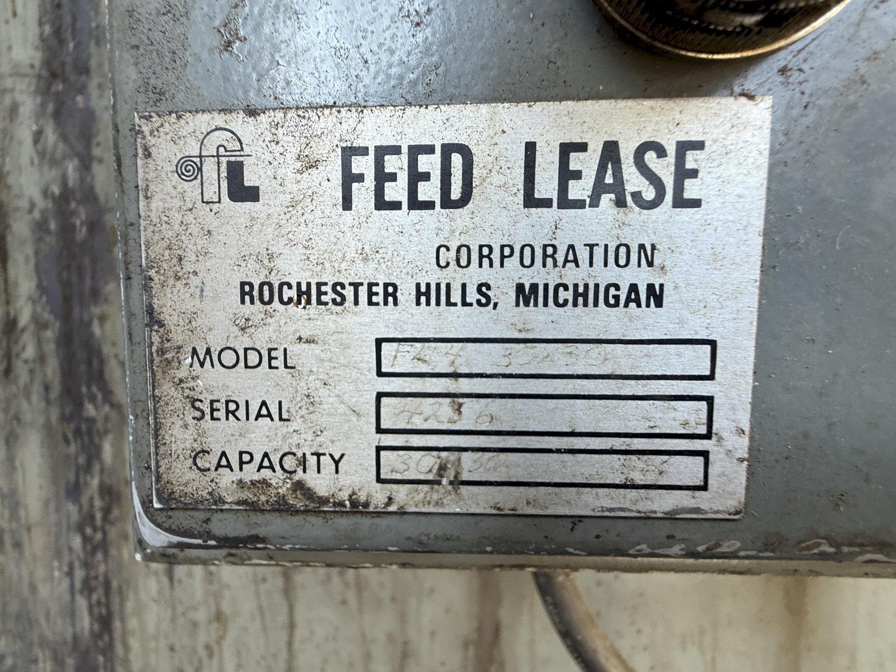 30" Wide Feed Lease Air Feed and Pull Through Straightener Model # FL4-30-30