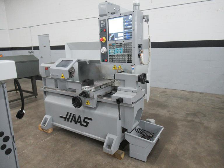 Haas TL-1 CNC Toolroom Lathe with Tailstock, 3-Jaw Chuck, Coolant Tank and Pump