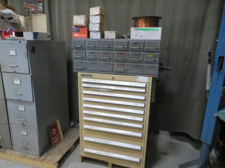 Kennedy 10 Drawer Heavy Duty Storage Cabinet w Contents AND Equipto Index w 18 Drawers AND Contents- Auction Item