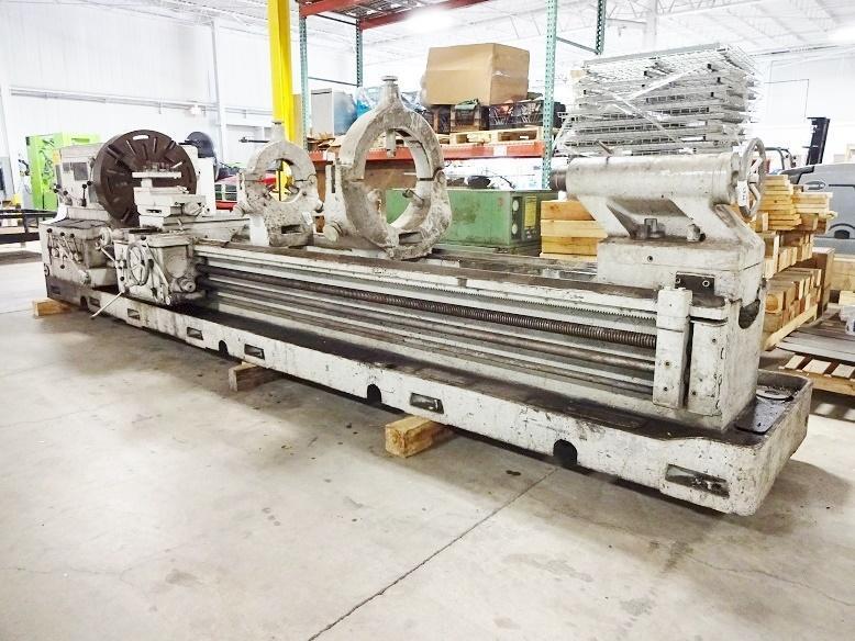 37"/50" X 210" MEUSER GEARED HEAD GAP BED ENGINE LATHE