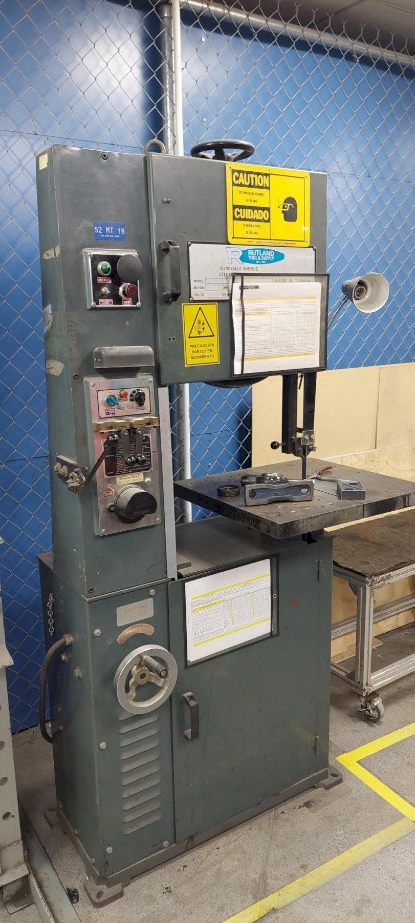 RUTLAND VERTICAL BANDSAW: YOBRO #25689