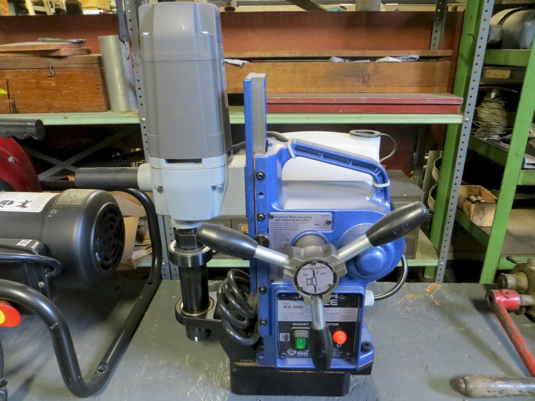 New NITTO KOHKI Portable Magnetic Base Drilling Machine, Model WA-3500