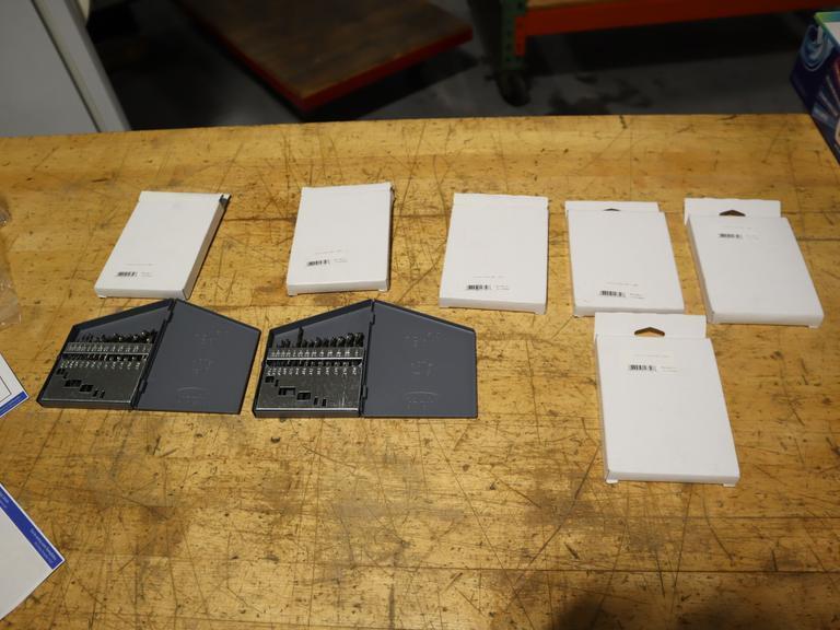 Huot 1/16-1/4" Drill Indexes with Drills (6pcs) **New In Boxes**- Auction Item
