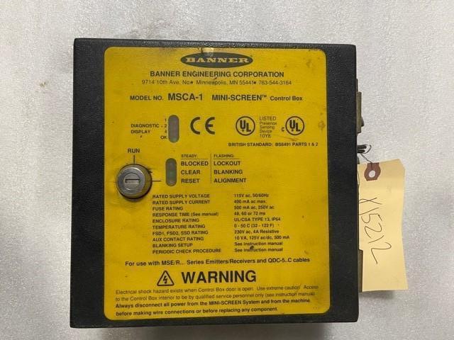BANNER ENGINEERING MSCA-1 MINI SCREEN CONTROL BOX