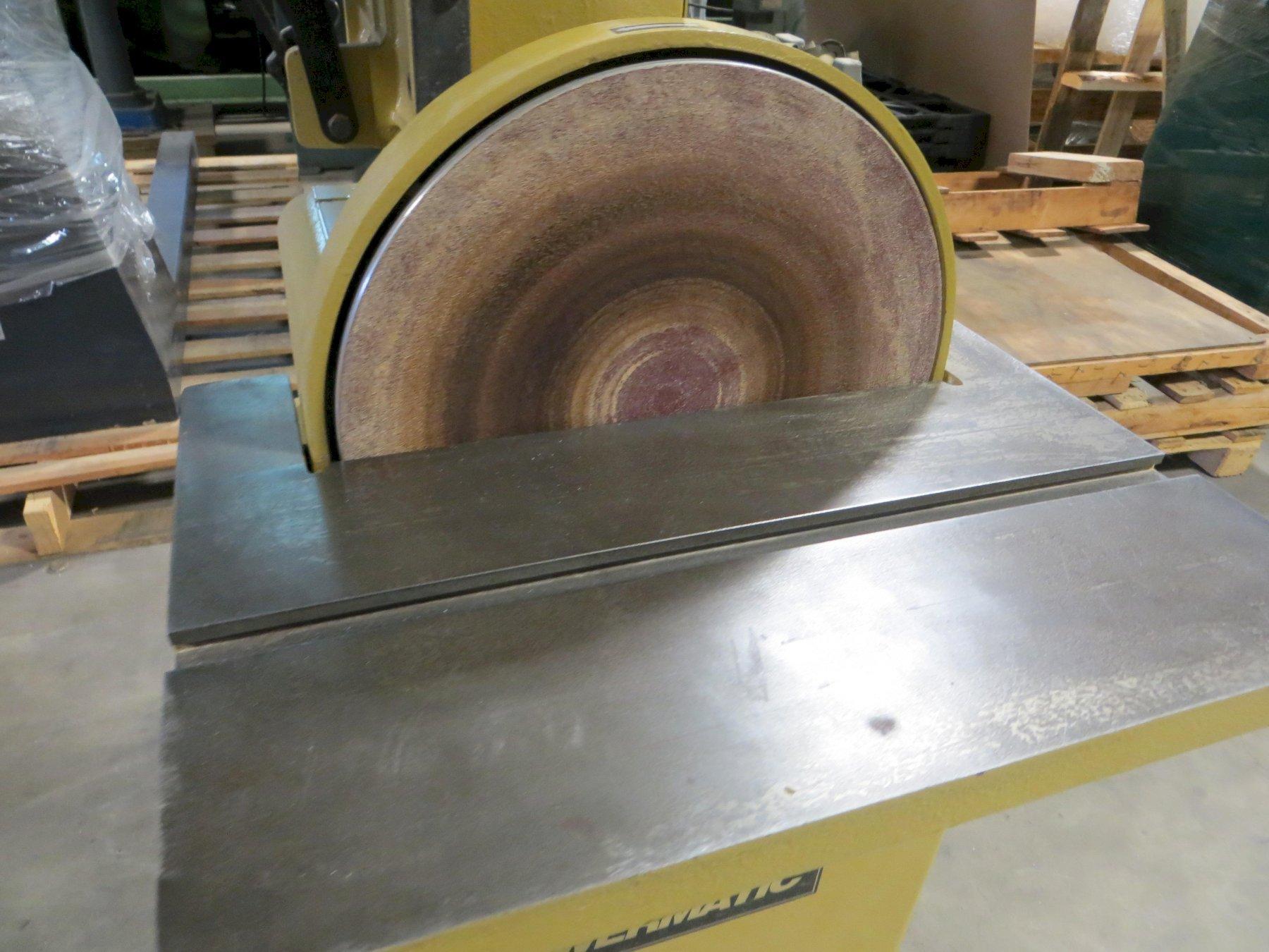 LIKE NEW POWERMATIC BELT/DISC SANDER 6" X 48" SANDING BELT, 12" DISC, MODEL: BD31A