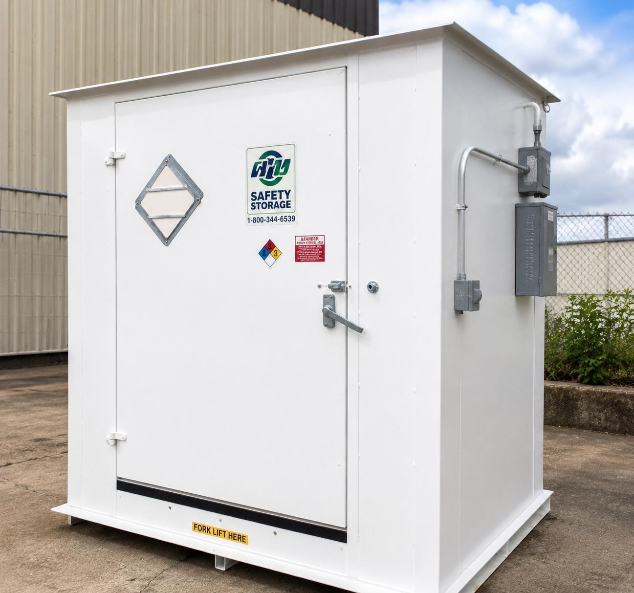Safety Storage LF06 Flammable Liquid Hazardous Material Storage Building 640 Gallon Capacity