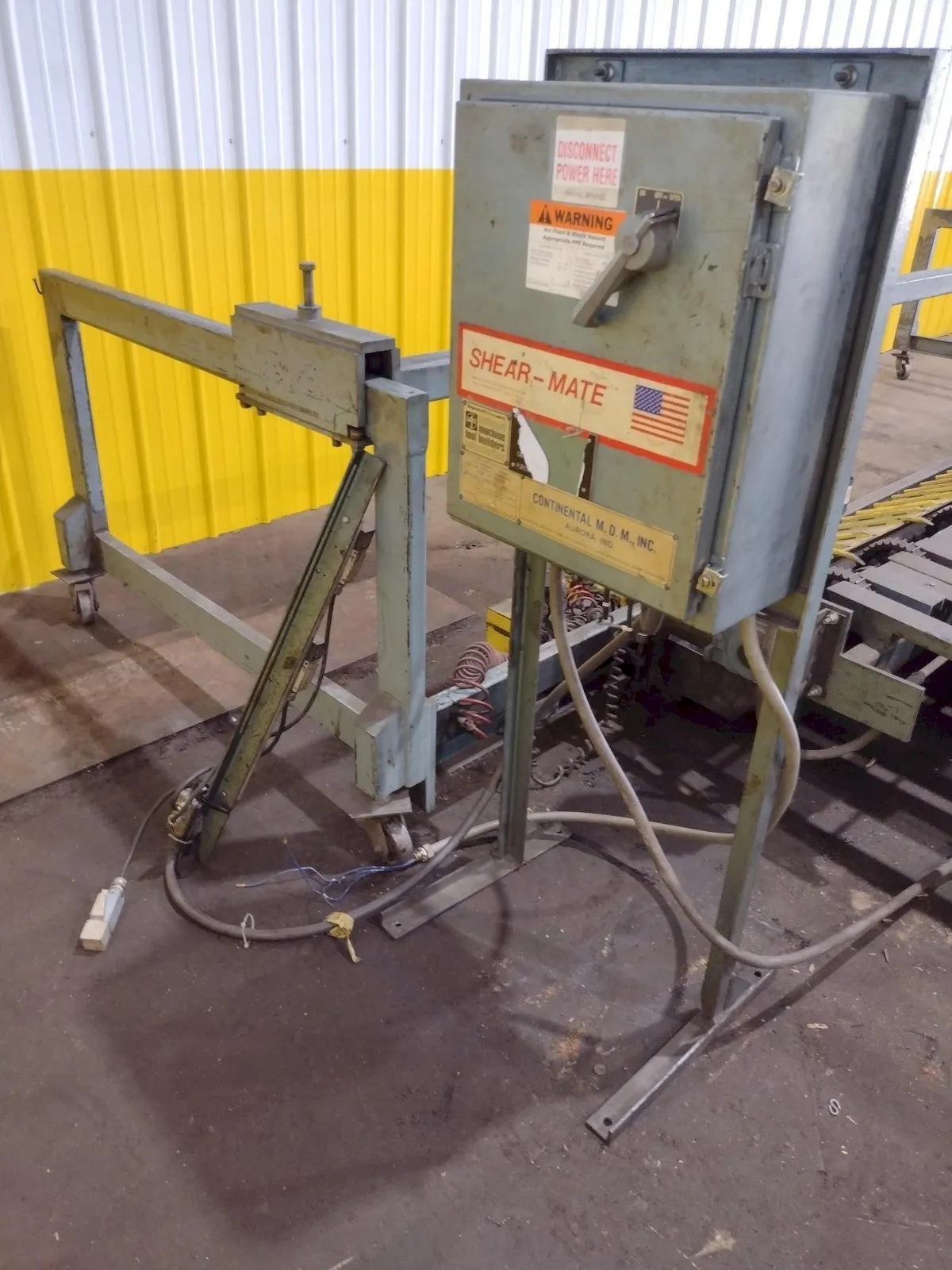 13' x 1/4" AMADA MODEL #M-4065 MECHANICAL POWER SQUARING SHEAR, FRONT GUAGING, CONVEYOR & STACKER