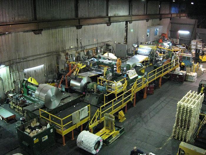 60” x .135” x 50,000 Lbs. Cincinnati/Herr-Voss Slitting Line with Strand Extensioner