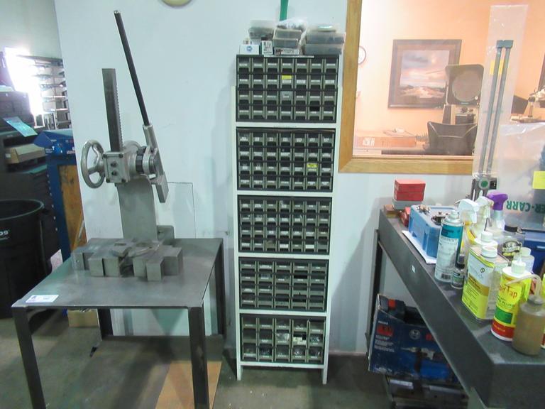 Hardware Storage System with Contents, Including Pins, Taps, Screws, Woodruff Keys and MORE!- Auction Item