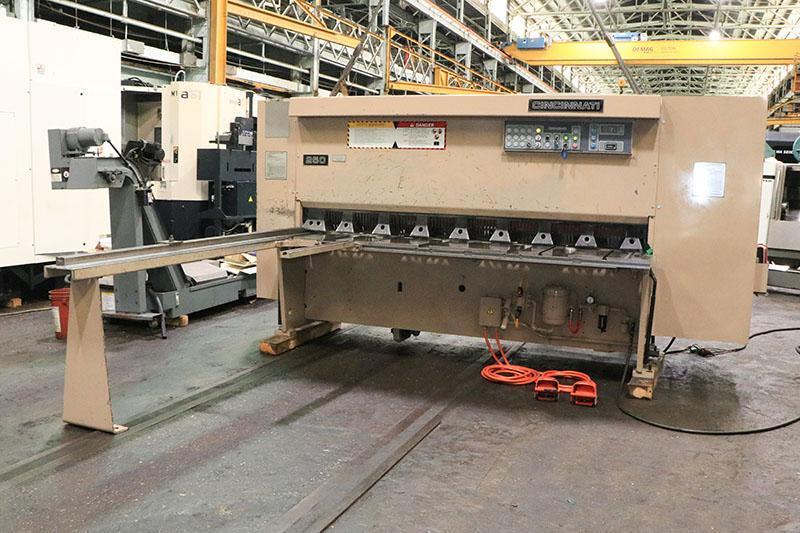 8' x 1/4" CINCINNATI HYDRAULIC SHEAR MODEL 250HS