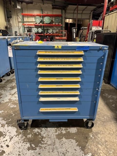 1 - PREOWNED LYON 9-DRAWER ROLLING CABINET