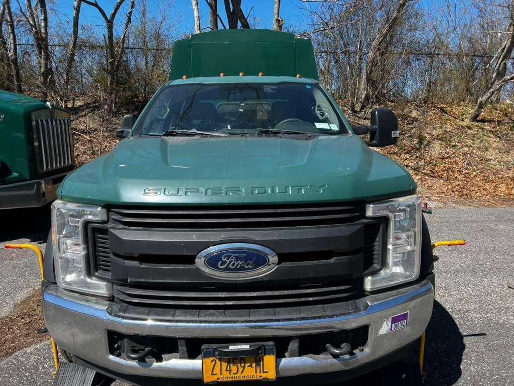 Ford F-550 Commercial Landscape Truck, 2017 – w/ Landscaping Box – Stake Bed, Power Stroke Diesel, Automatic