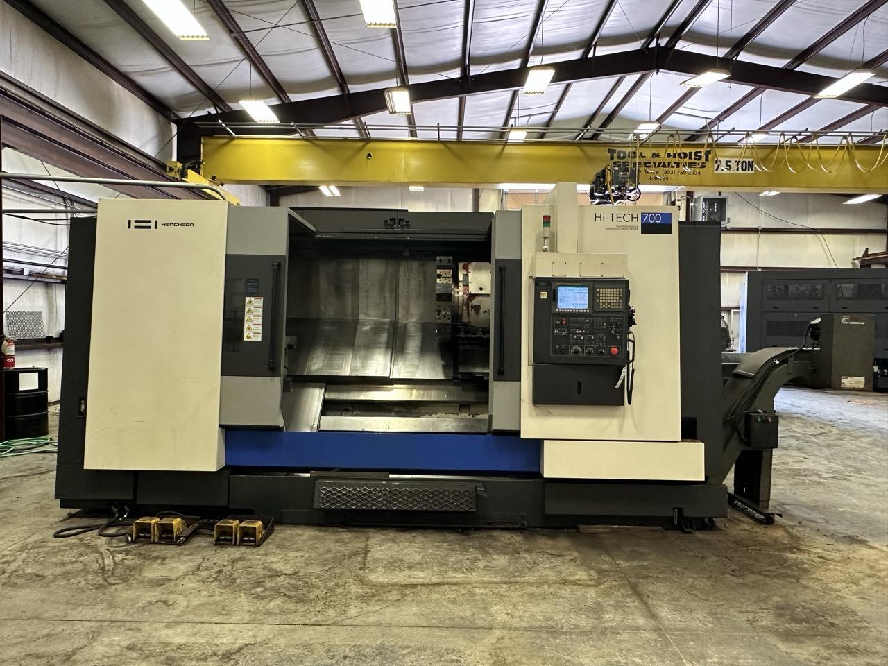Hwacheon Hi-Tech 700 CNC Lathe, 2012 – 24″ Chuck, Tailstock, Chip Conveyor, Tool Presetter