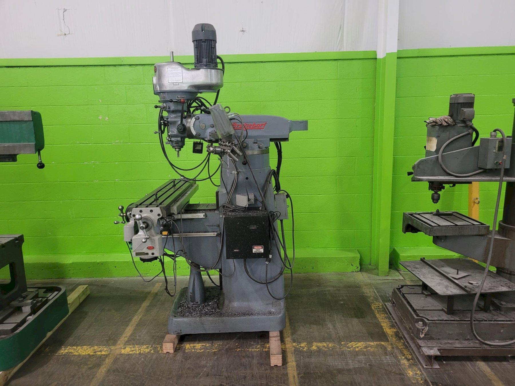 2 HP BRIDGEPORT SERIES 1 VERTICAL MILL. STOCK# 1112925