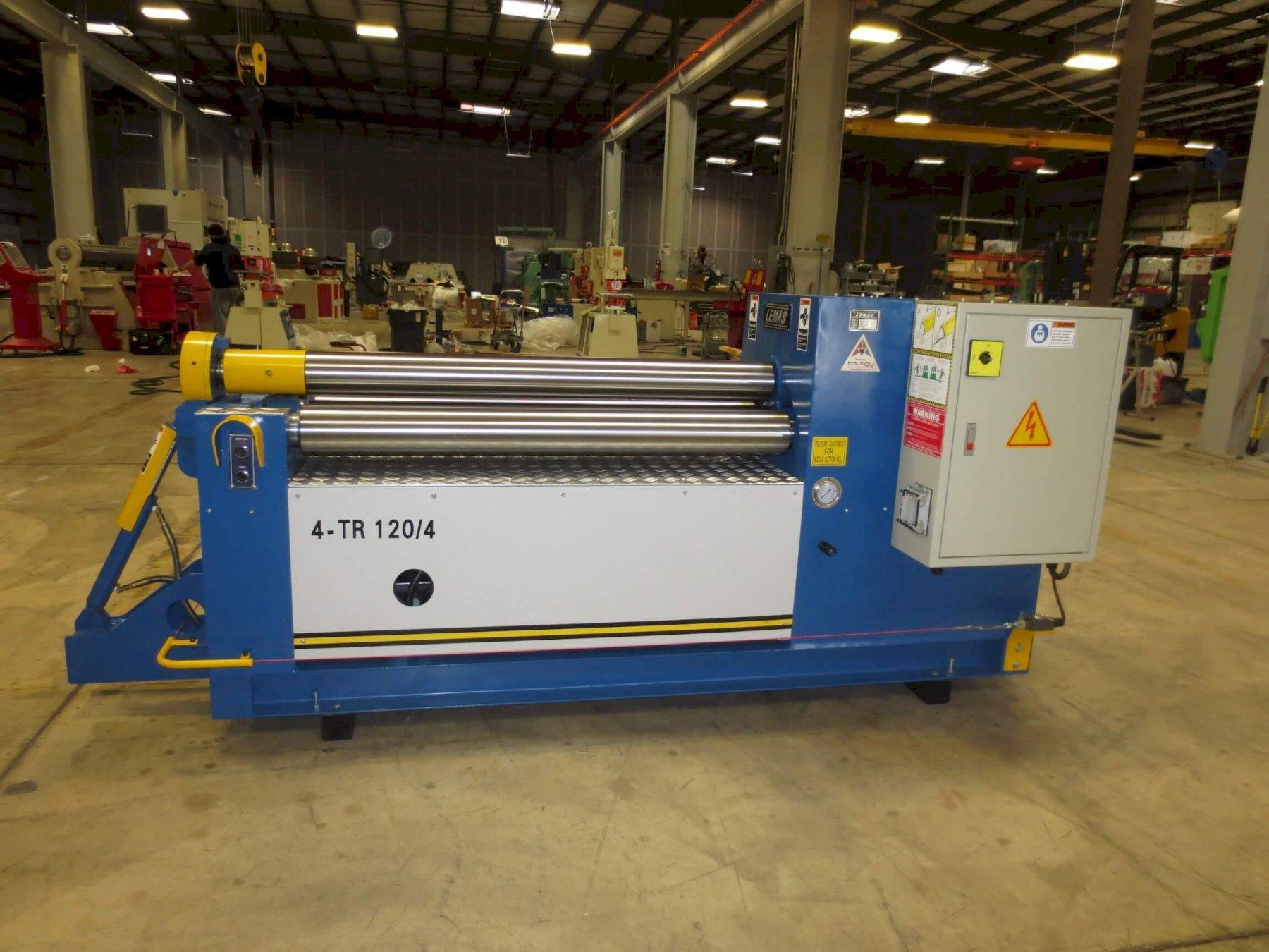 (1) NEW LEMAS HYDRAULIC 4-ROLL DOUBLE-PINCH PLATE BENDING ROLL, MODEL #: 4-TR 120/4