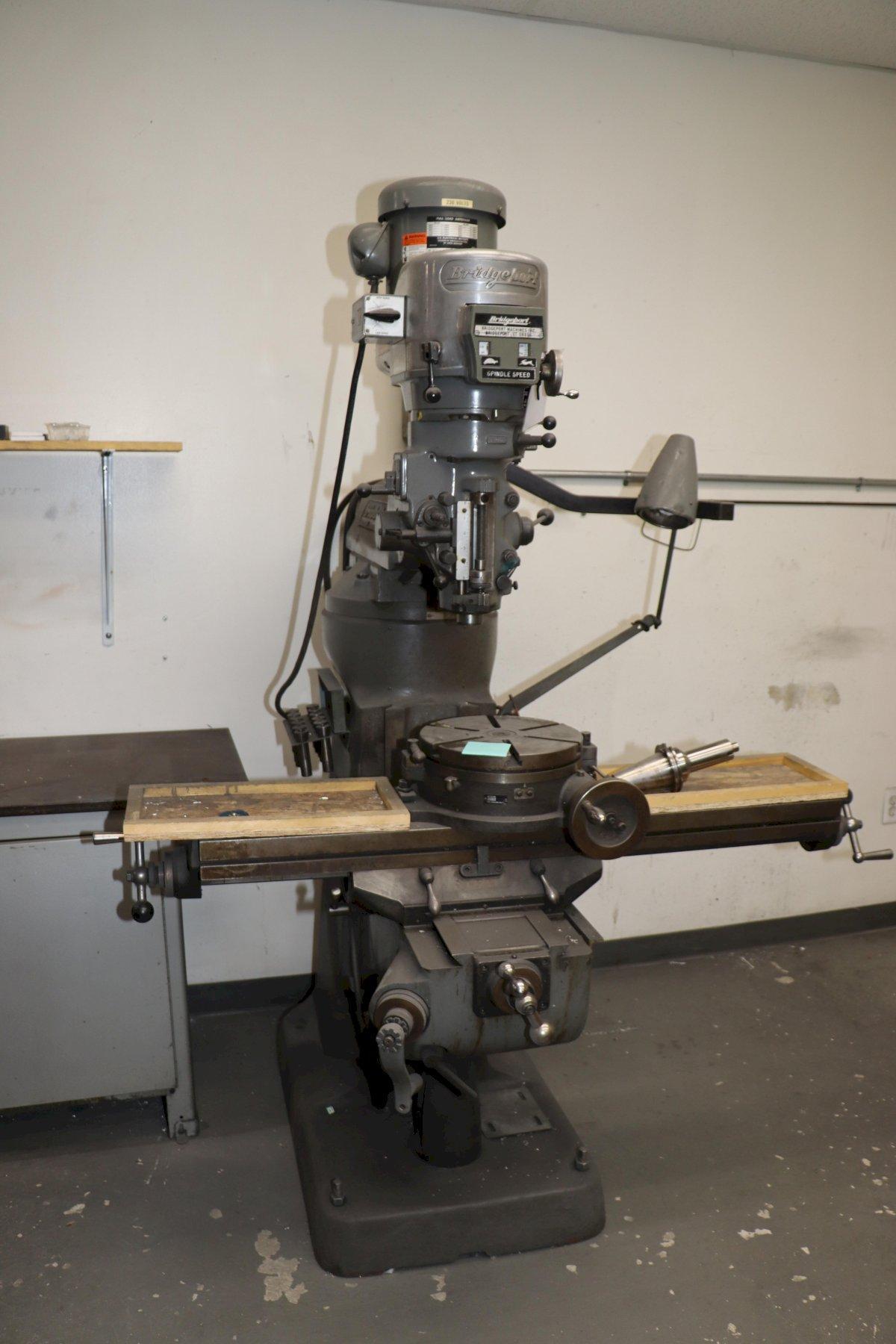 2 HP BRIDGEPORT SERIES I VERTICAL RAM TYPE KNEE MILL: YOBRO #26187