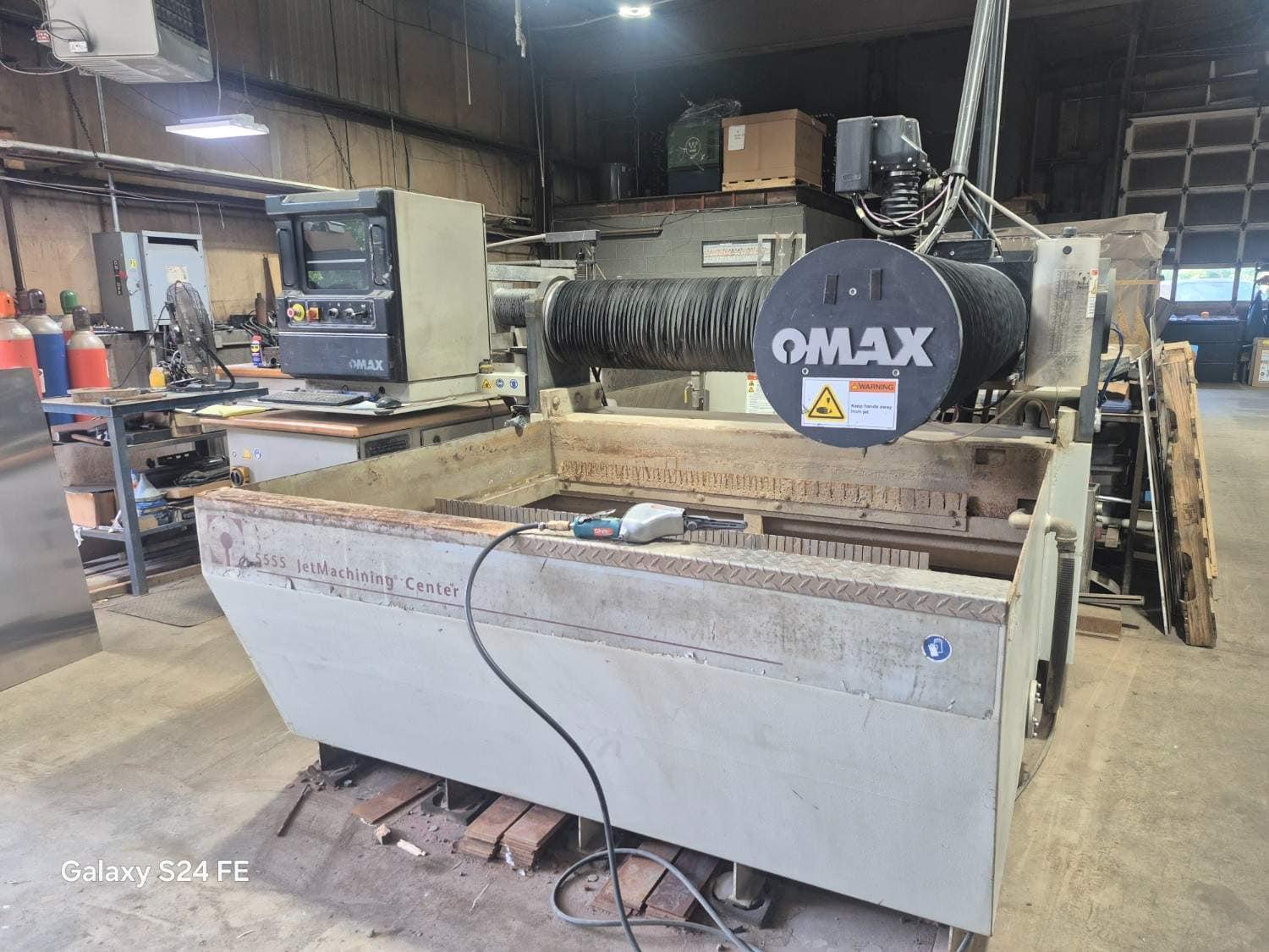 55″ x 55″ Omax 5555 Waterjet Cutting System, 2018