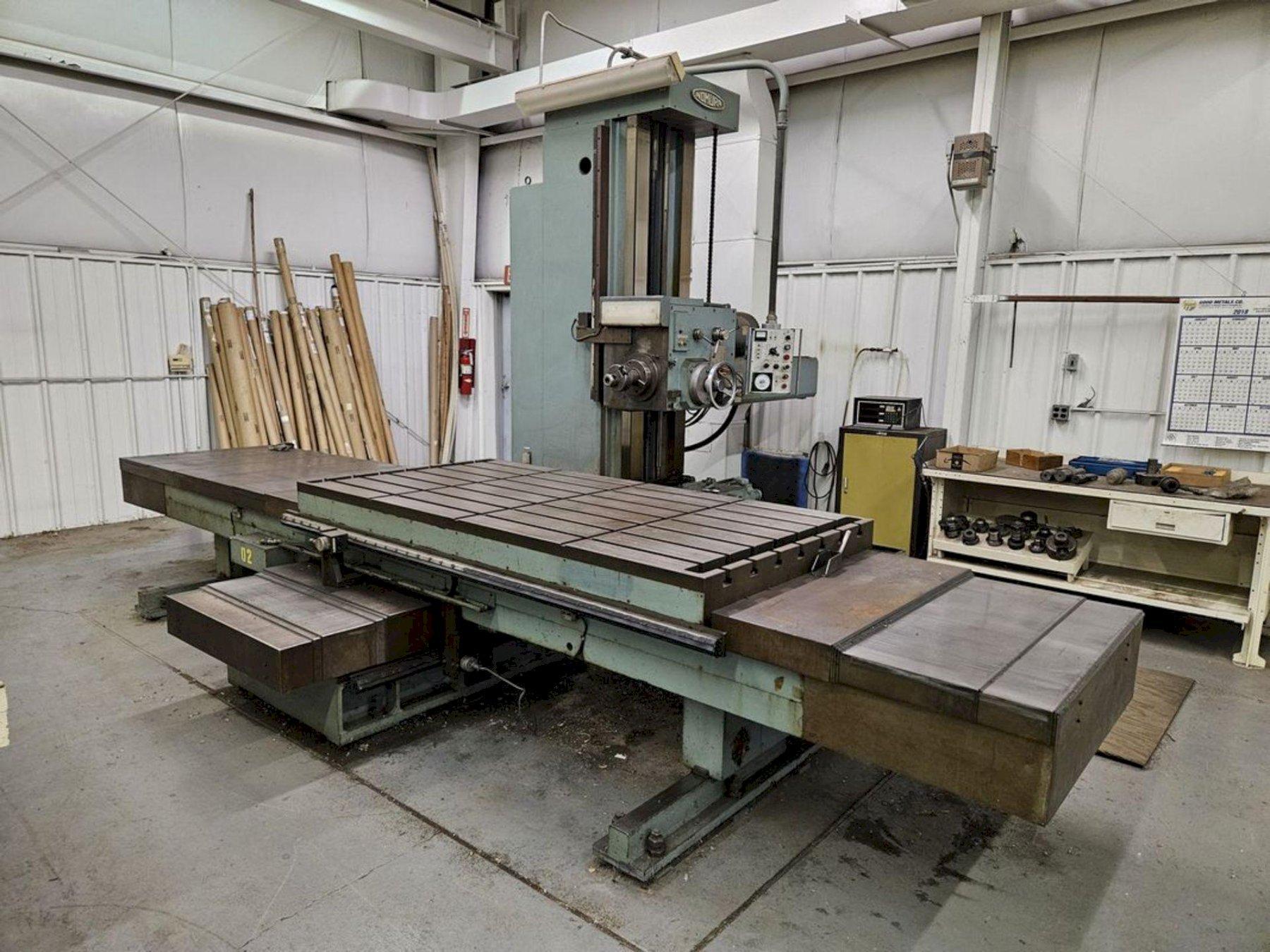 4" NOMURA B-100WP HORIZONTAL BORING MILL. STOCK #0239625