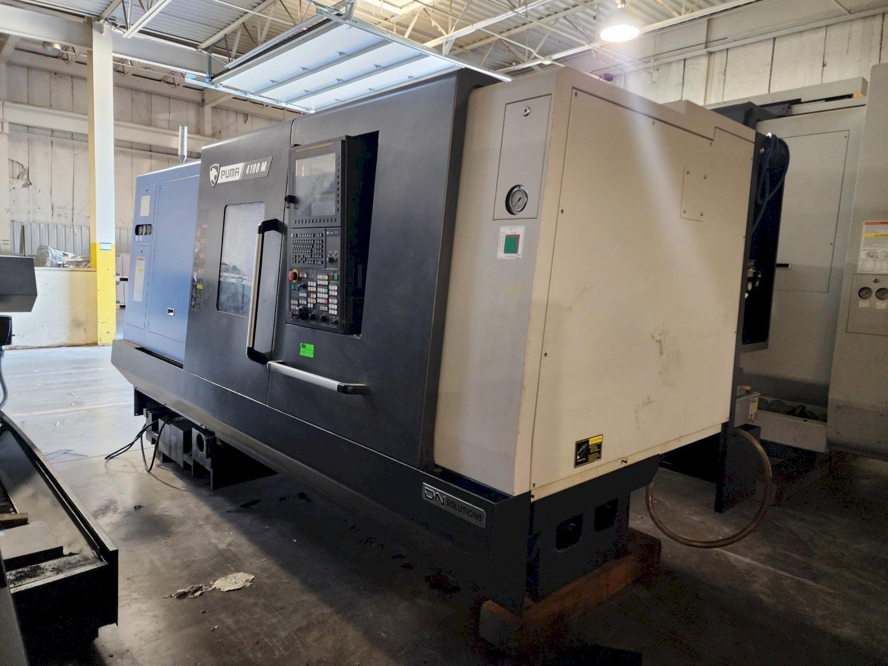 Doosan Puma 4100MB CNC Lathe, 2022 – Live Tooling, Tailstock, Tool Presetter
