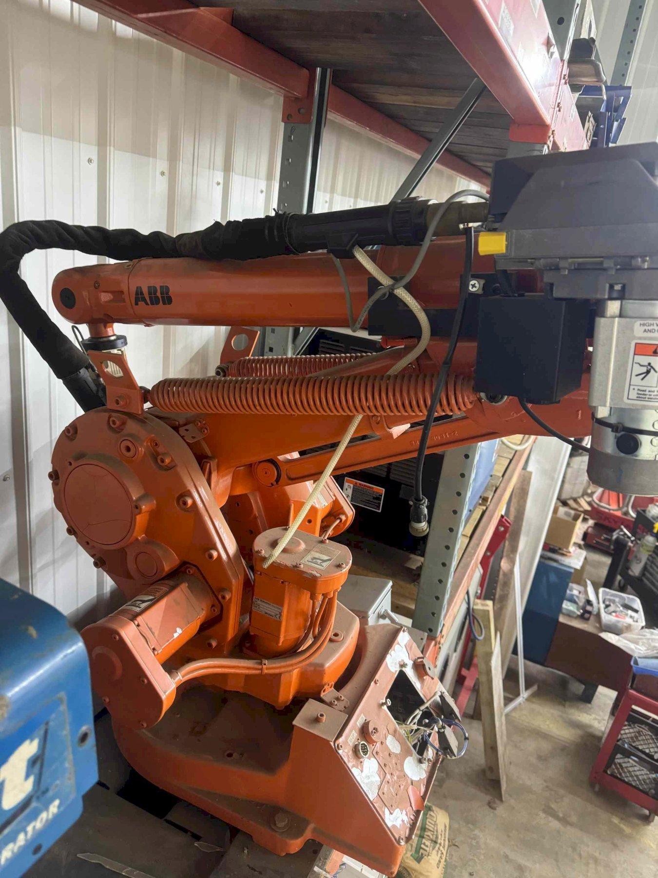 ABB IRB-1400 Welding Robot with Miller Deltaweld 452 and Robotic Interface II Weld Controller