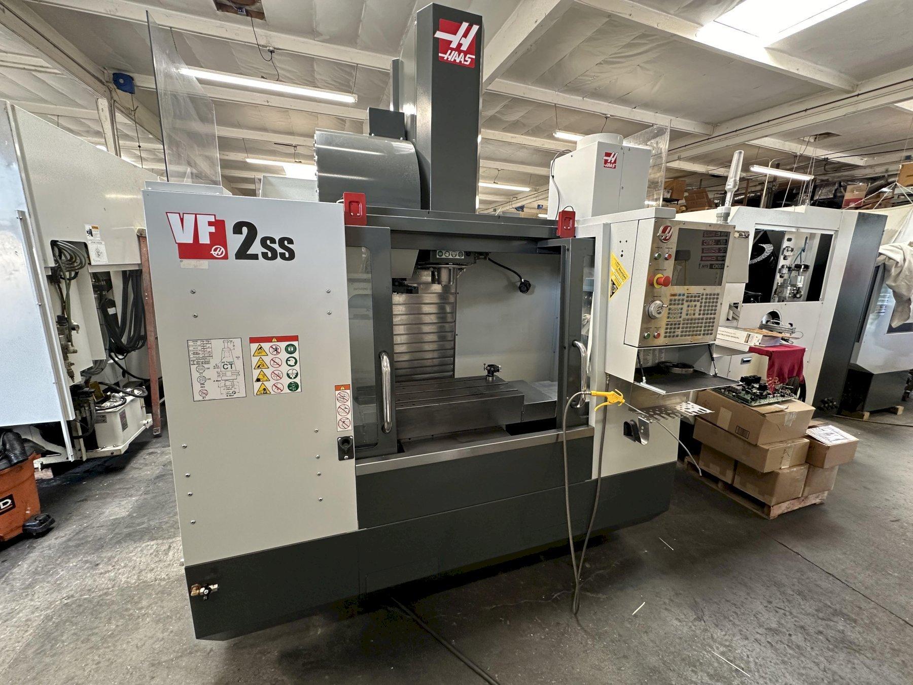 HAAS VF2SS VMC 2016 12k RPM Spindle, Thru Spindle Coolant, , Chip Auger. 4th-Axis Drive and Wiring Renishaw Probing System, Mist Collector