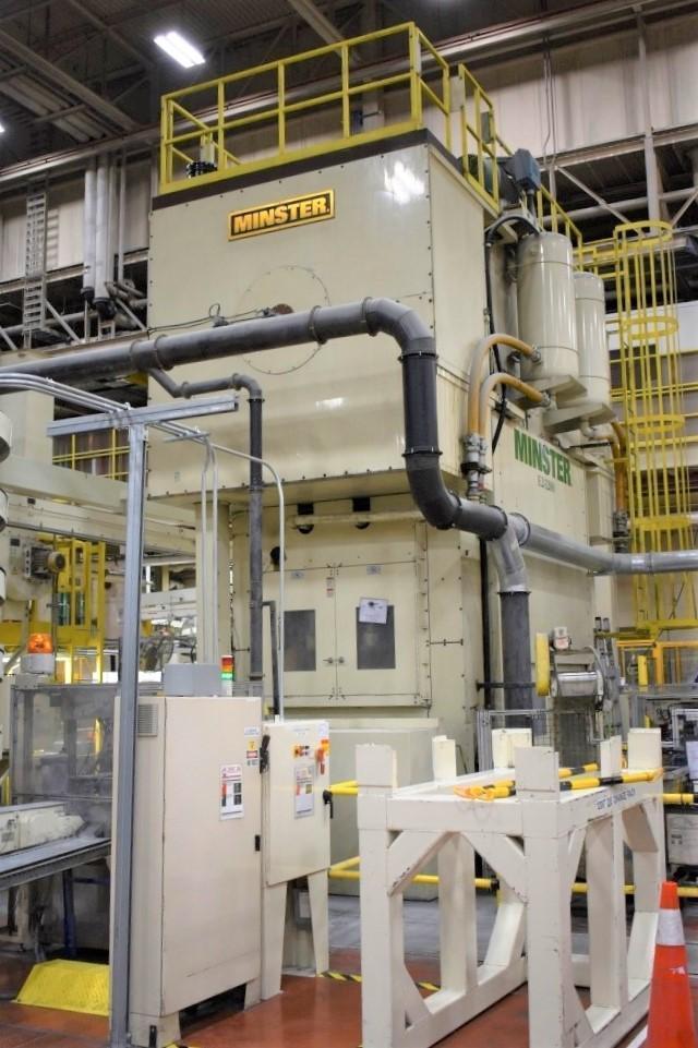 1200 Ton Minster 2 Point Eccentric Shaft Straight-Side Transfer Press