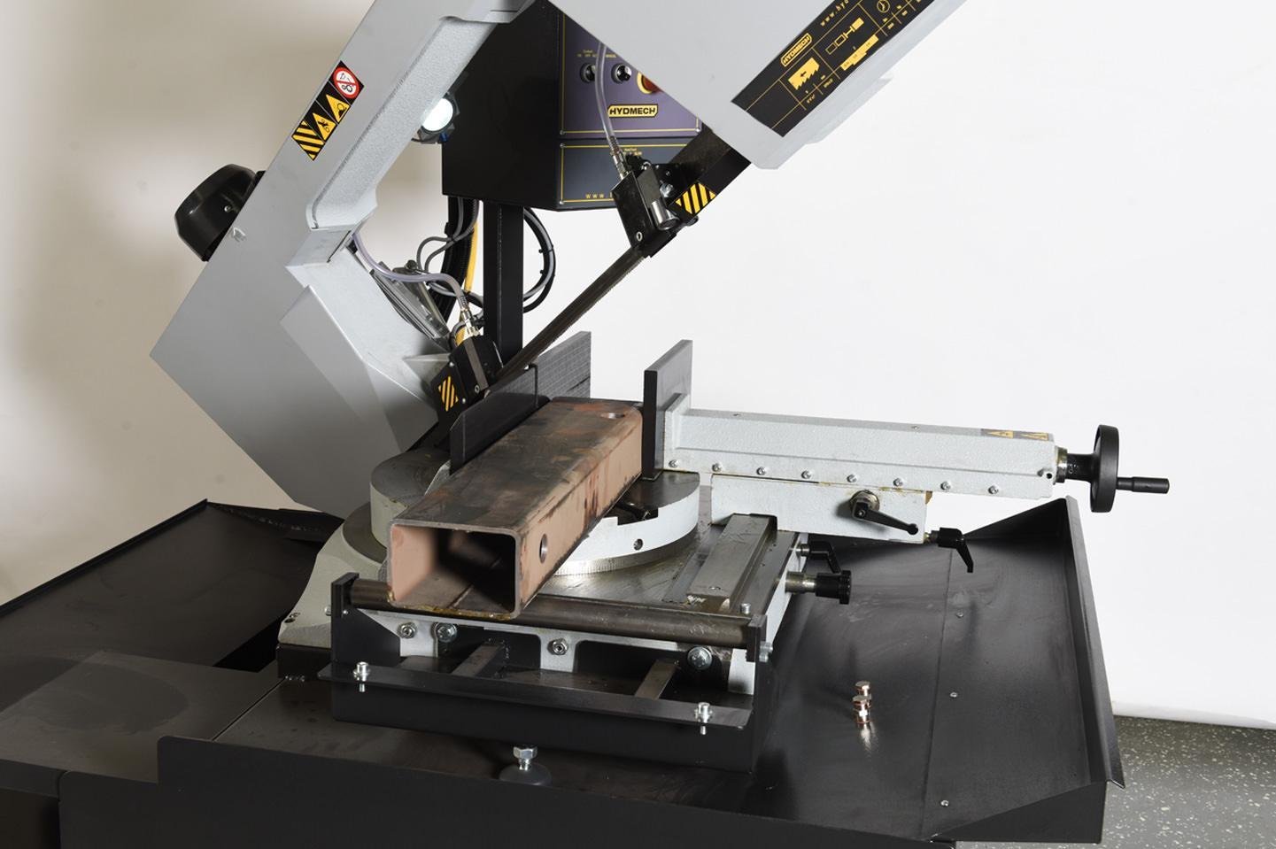12" Round, New HydMech Double Miter Horizontal Band Saw Model DM-12/15