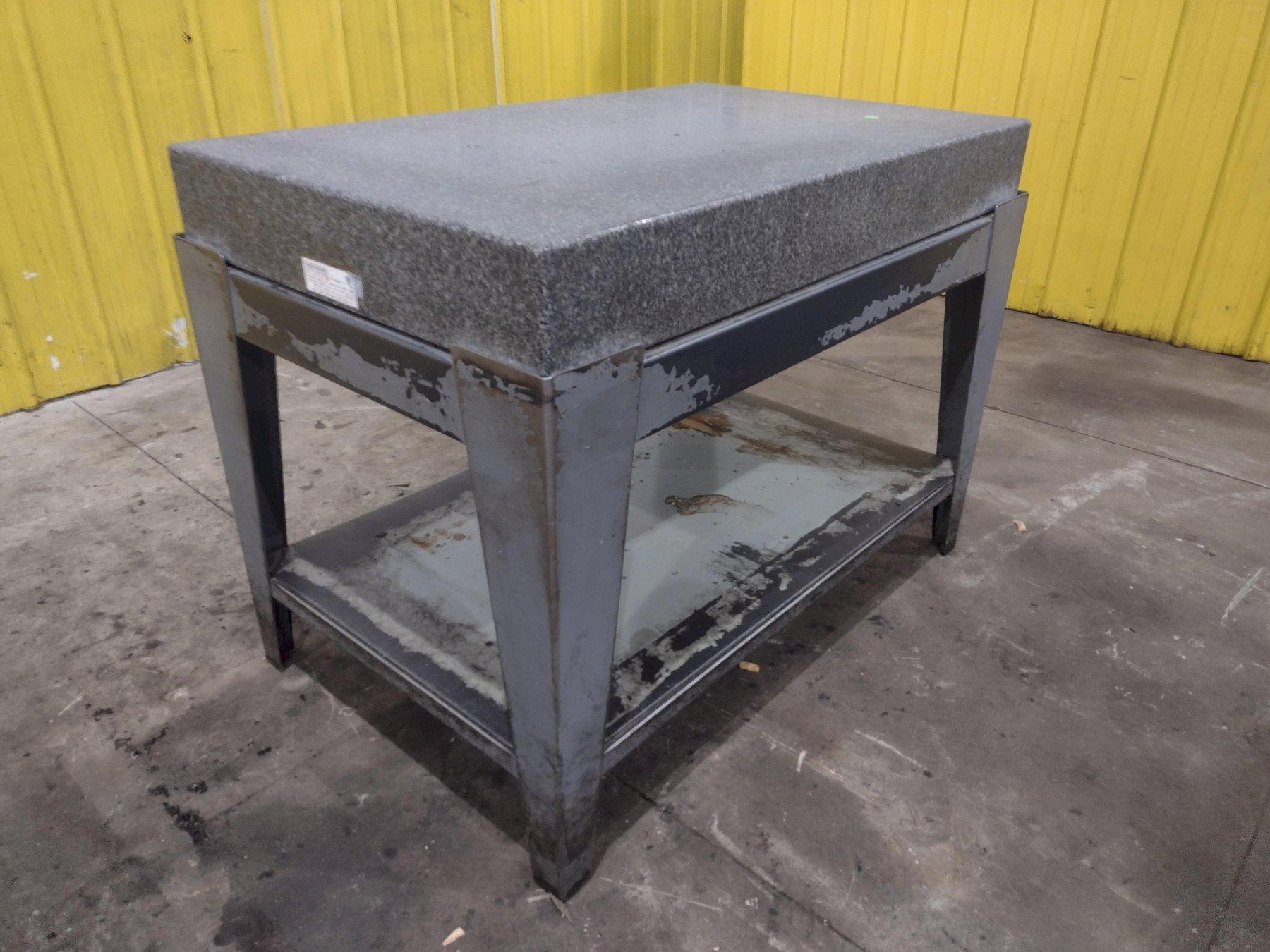 48" X 30" X 6" BLACK PLATCO GRANITE SURFACE PLATE TABLE : YOBRO 25960