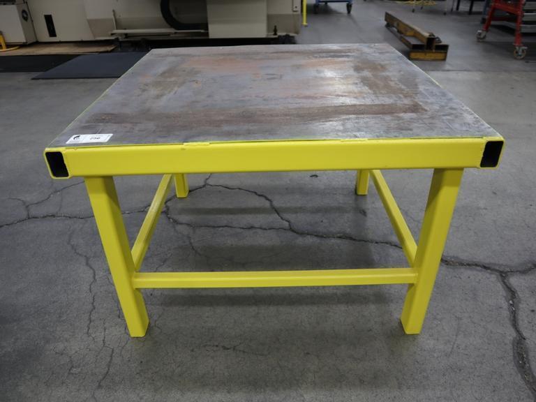 Steel Table, Heavy Duty 42' x 42" x 28.5"- Auction Item
