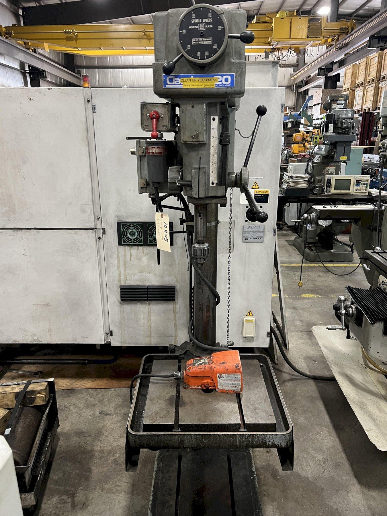 CLAUSING DRILL PRESS, MODEL 2277, 1.5 HP, 2000 RPM