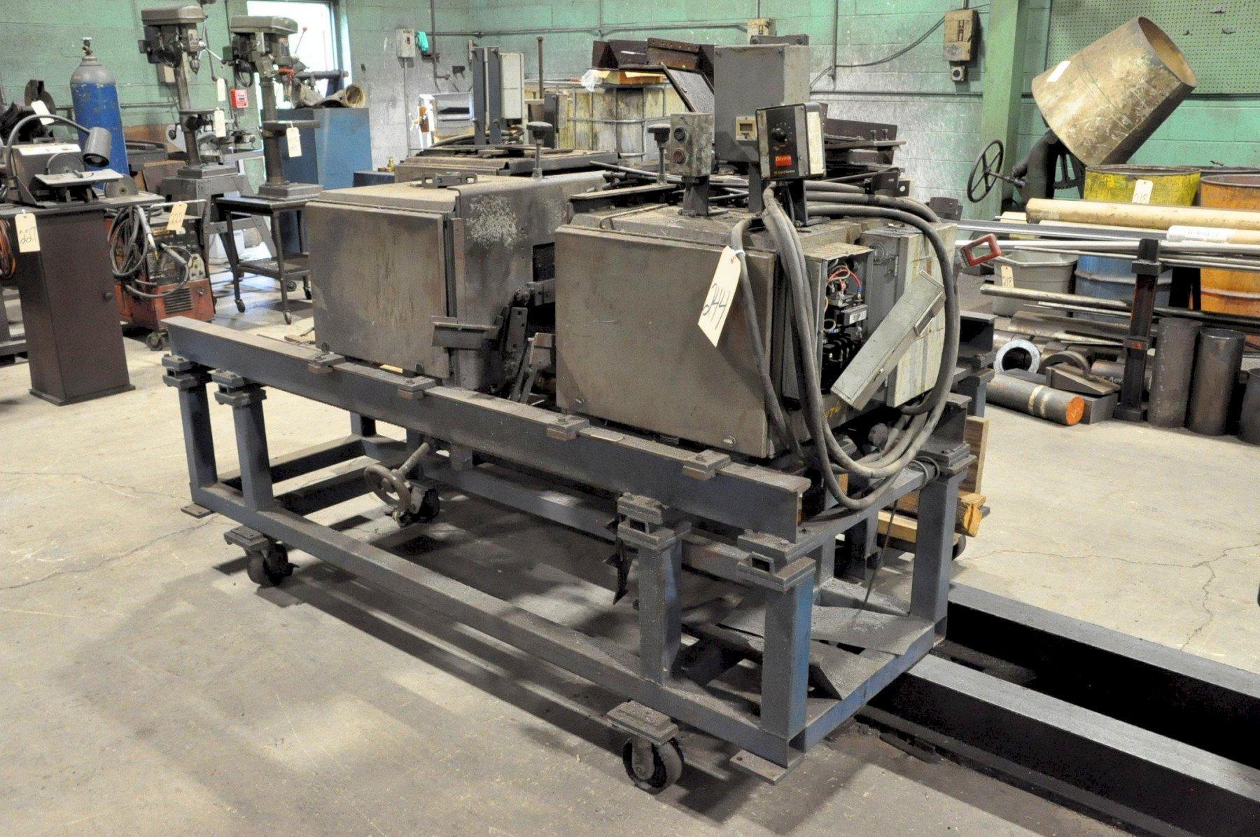 ACCURATE MODEL 52 DOUBLE END DEBURRING MACHINE. STOCK # 1056720