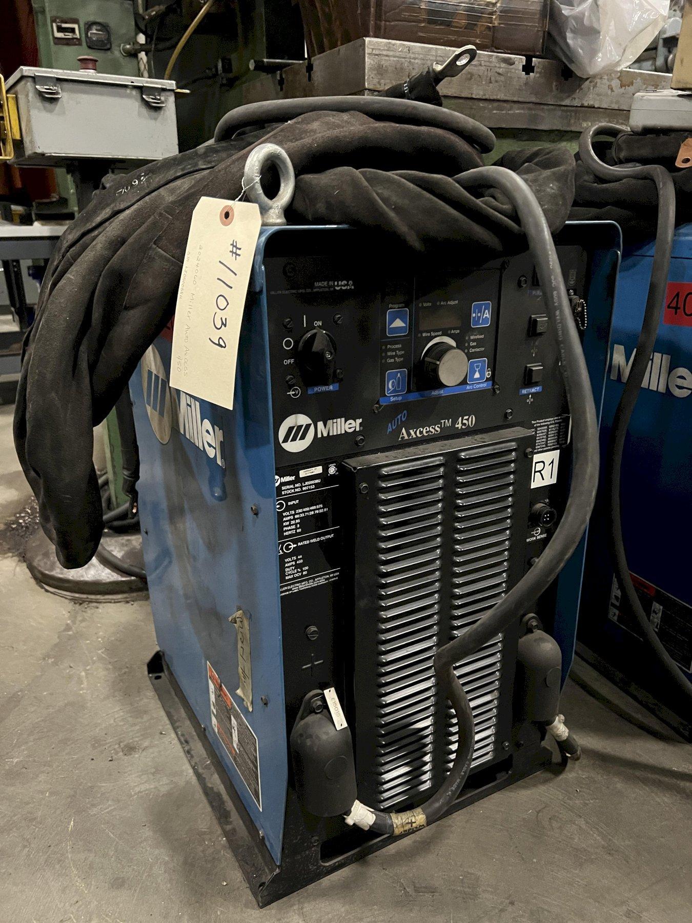 MILLER  (AUTO) AXCESS 450 WELDER, FROM A ROBOTIC WELDING SYSTEM, 2 AVAILABLE