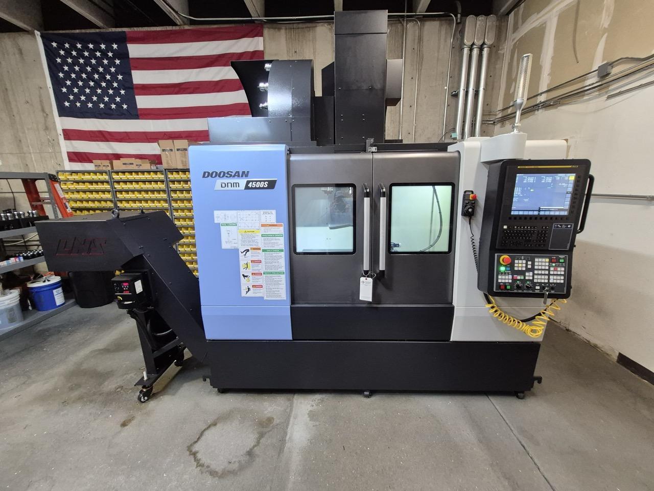 DN SOLUTIONS, Doosan DNM 4500S CNC VMC, 2021 – 15k RPM, Probe, CTS