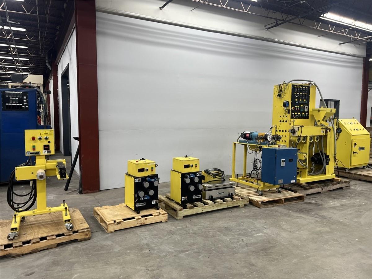 Wayne Lab Monofilament Extrusion Line With Auxiliary Cast Roll Station