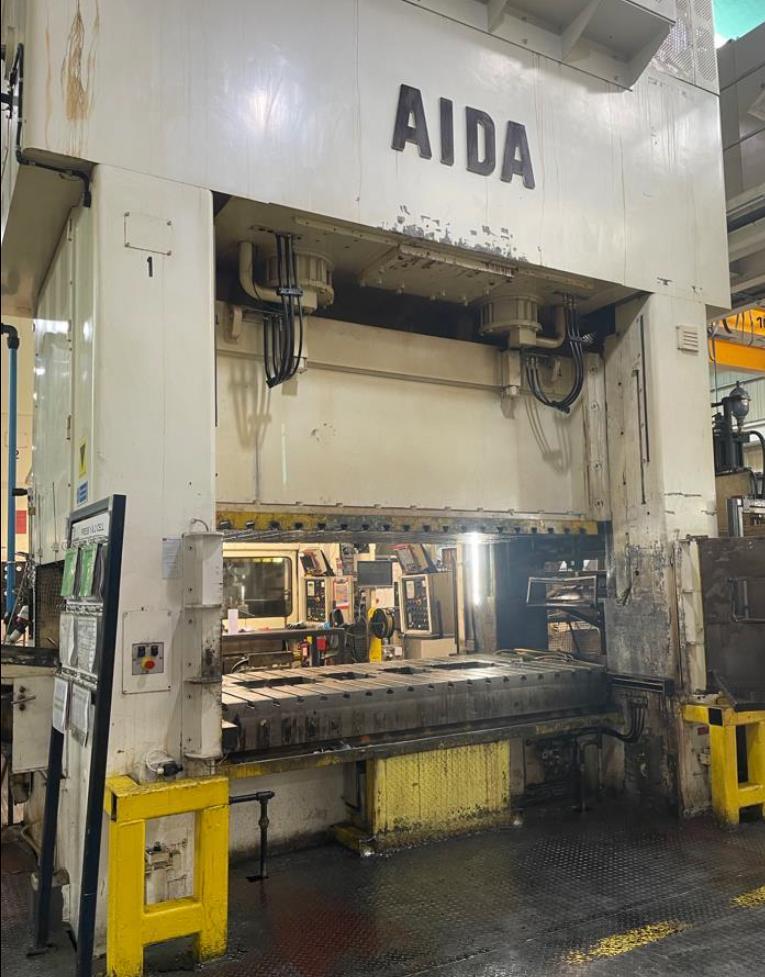 600 Ton Aida Press (3 Available) with Schleicher Feedline (5 Available)