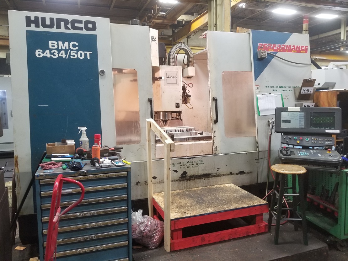 Hurco BMC-6434/50 CNC Vertical Machining Center with 50 Taper 8k RPM Spindle