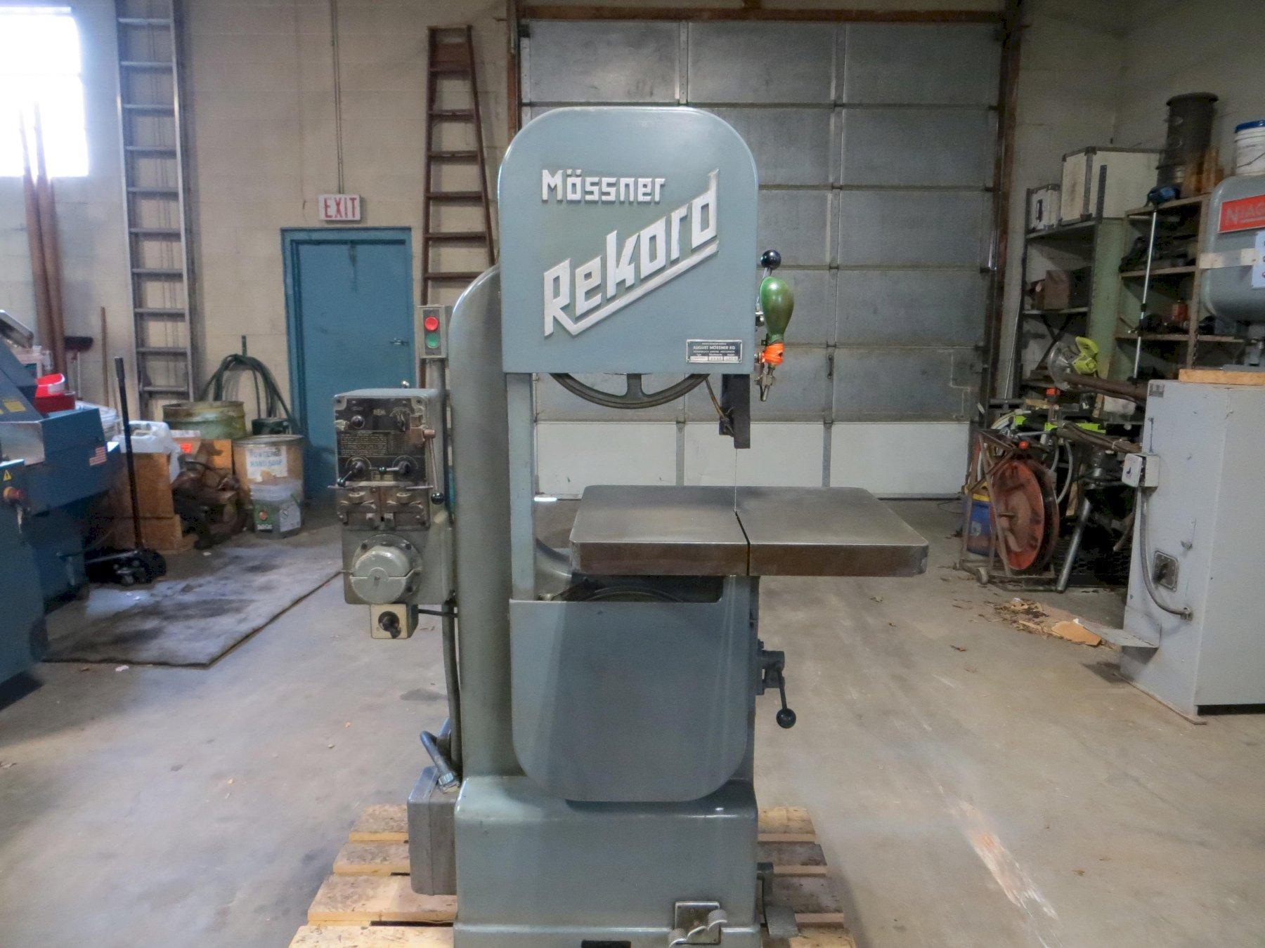 Mossner Rekord Vertical Band Saw