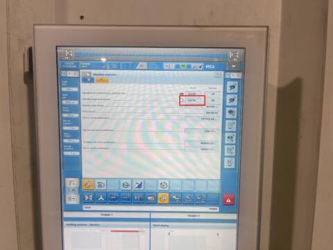 3000 ton Krauss Maffei Injection Molding Machine Type KM 2700/55000 MX