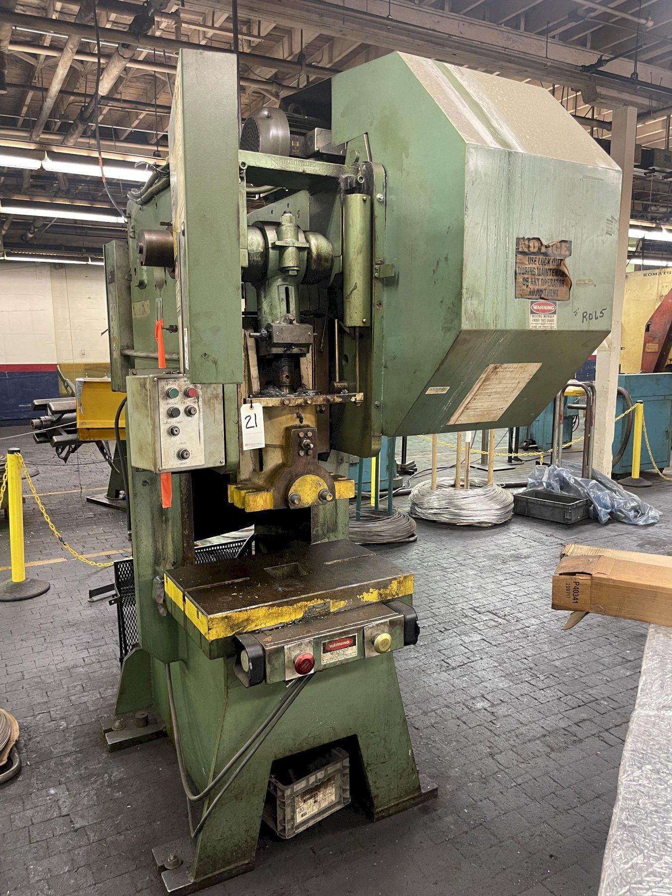 55 TON ROUSELLE GAP FRAME SINGLE CRANK PRESS: STOCK #75358