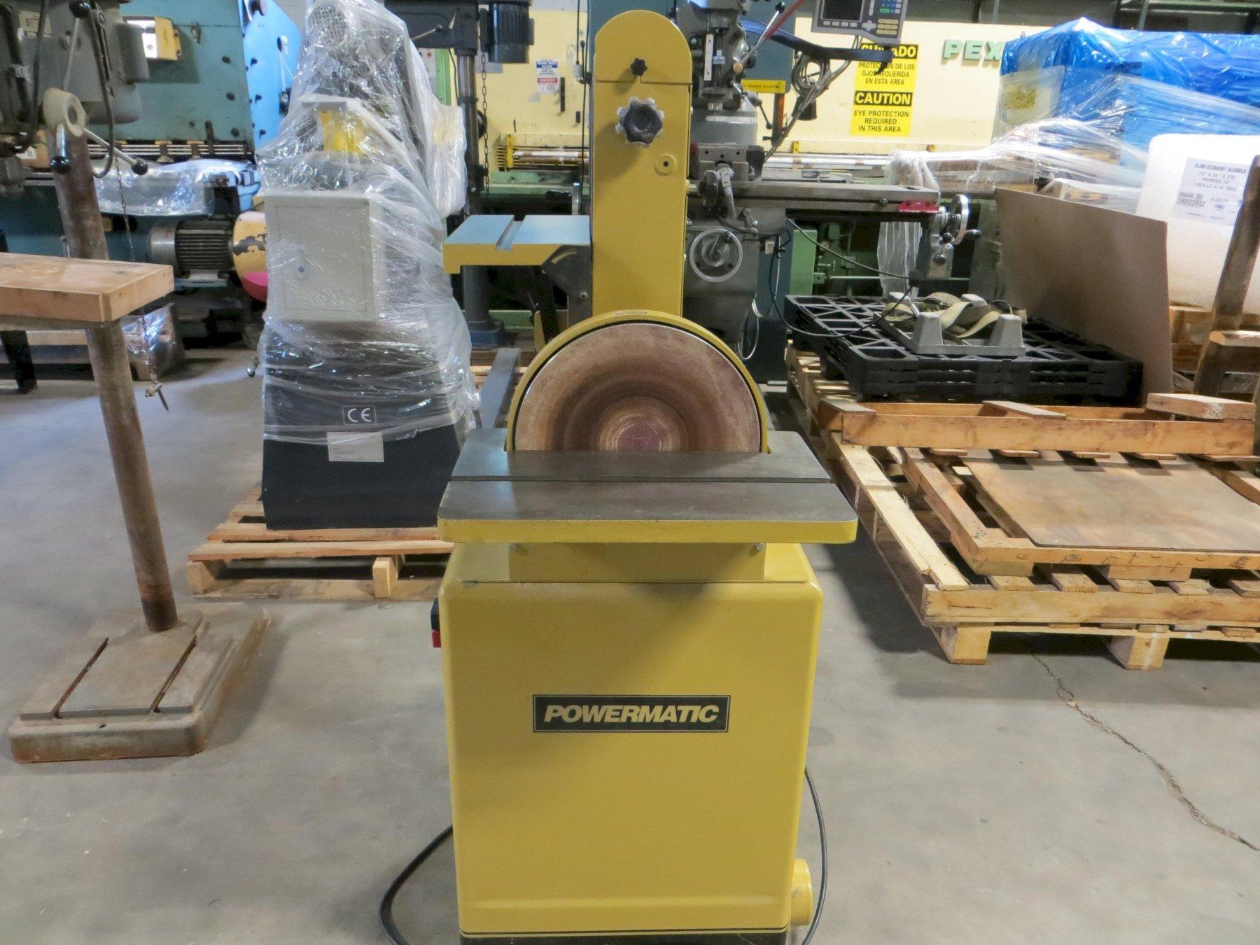 LIKE NEW POWERMATIC BELT/DISC SANDER 6" X 48" SANDING BELT, 12" DISC, MODEL: BD31A